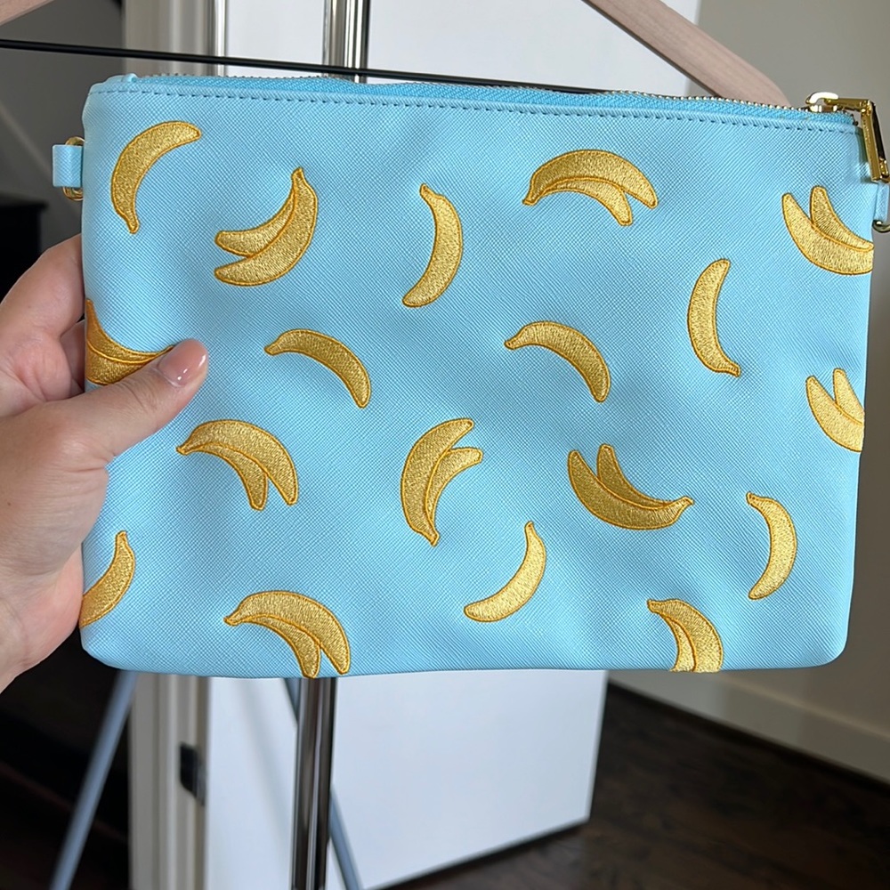 Blue Banana Clutch Purse